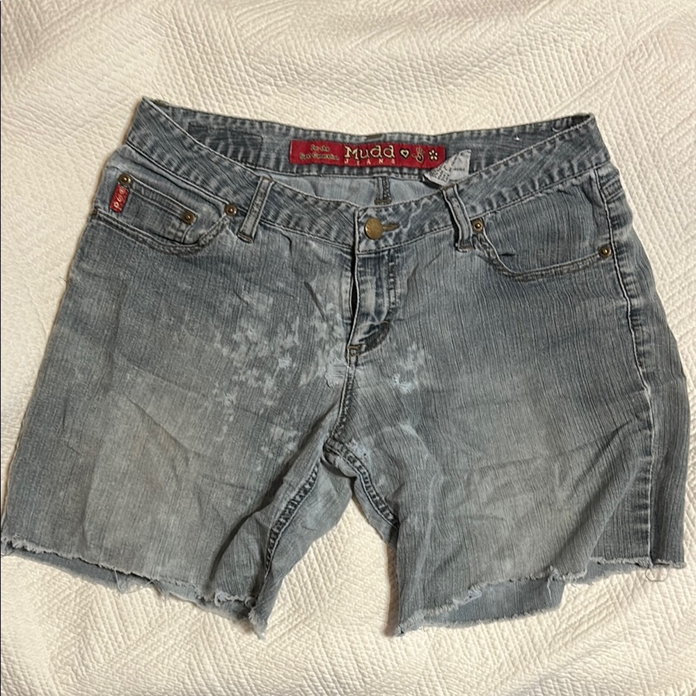 Mudd Women's Gray Denim Shorts